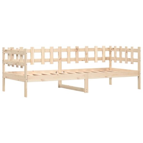 Slaapbank zonder matras 90x200 cm massief grenenhout 5