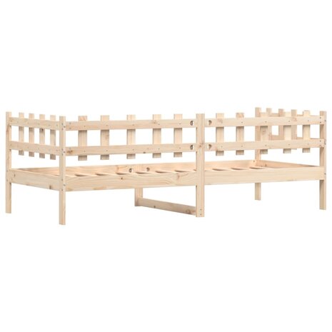 Slaapbank zonder matras 90x200 cm massief grenenhout 7