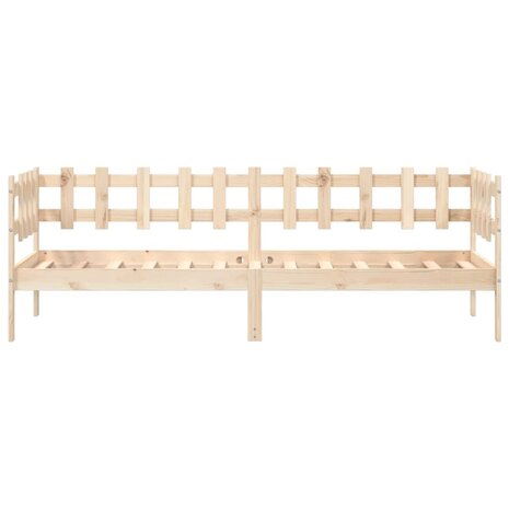 Slaapbank zonder matras 90x190 cm massief grenenhout 4