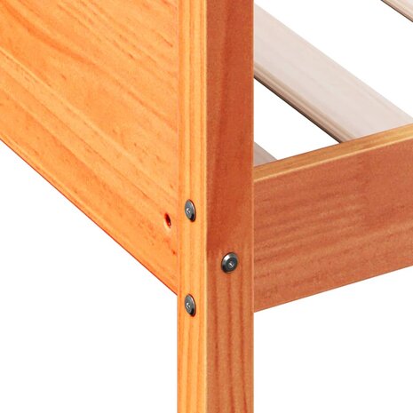 Slaapbank zonder matras 90x190 cm massief grenenhout wasbruin 7