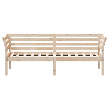 Slaapbank zonder matras 75x190 cm massief grenenhout 4