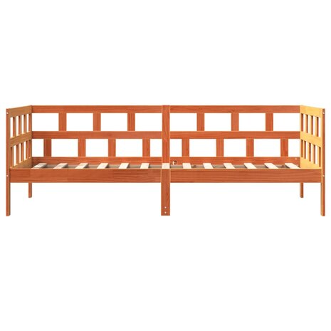 Slaapbank zonder matras 90x200 cm massief grenenhout wasbruin 6