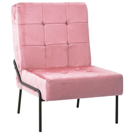 Relaxstoel 65x79x87 cm fluweel roze 1