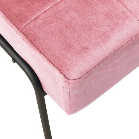 Relaxstoel 65x79x87 cm fluweel roze 5