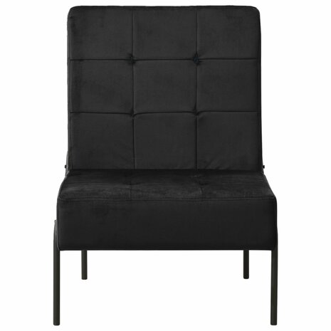 Relaxstoel 65x79x87 cm fluweel zwart 2