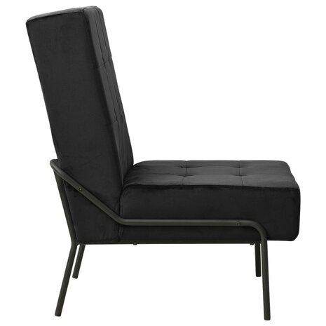 Relaxstoel 65x79x87 cm fluweel zwart 3