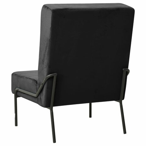 Relaxstoel 65x79x87 cm fluweel zwart 4