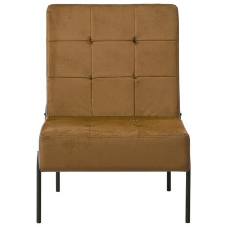 Relaxstoel 65x79x87 cm fluweel bruin 2