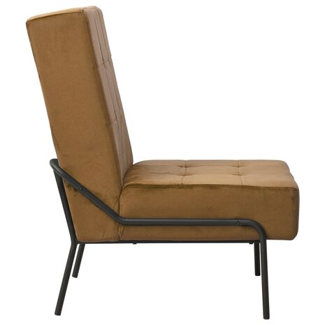 Relaxstoel 65x79x87 cm fluweel bruin 3