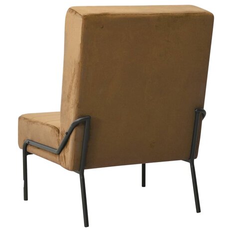 Relaxstoel 65x79x87 cm fluweel bruin 4