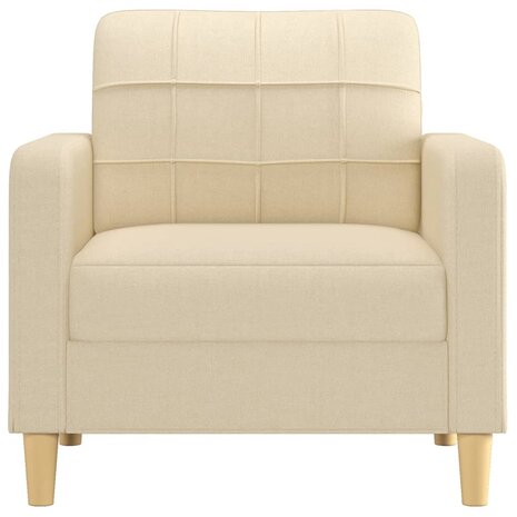 Fauteuil 60 cm stof crèmekleurig 3
