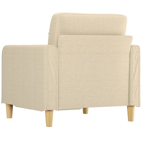 Fauteuil 60 cm stof crèmekleurig 5