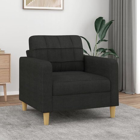 Fauteuil 60 cm stof zwart 1