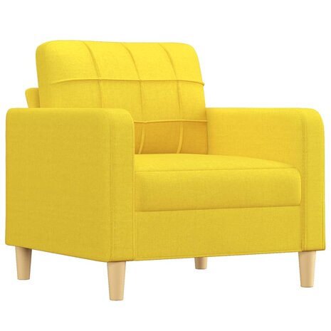 Fauteuil 60 cm stof lichtgeel 2