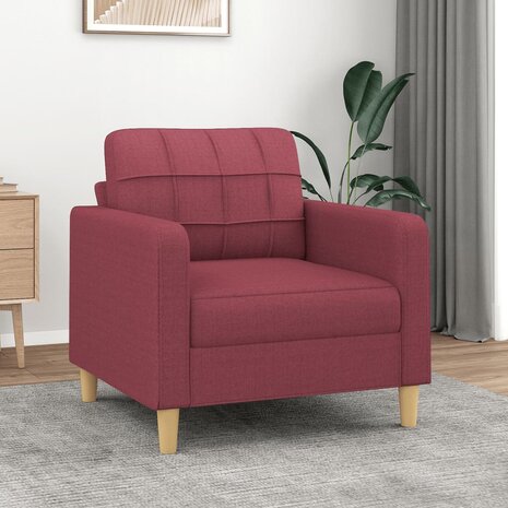 Fauteuil 60 cm stof wijnrood 1