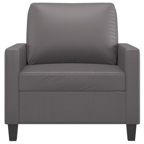 Fauteuil 60 cm kunstleer grijs 3