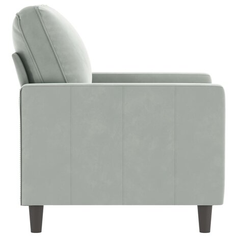 Fauteuil 60 cm fluweel lichtgrijs  4