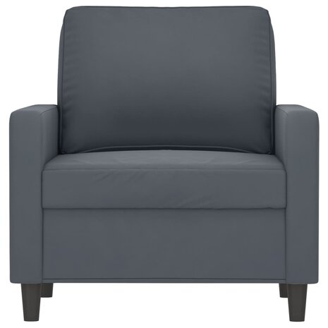 Fauteuil 60 cm fluweel donkergrijs 3