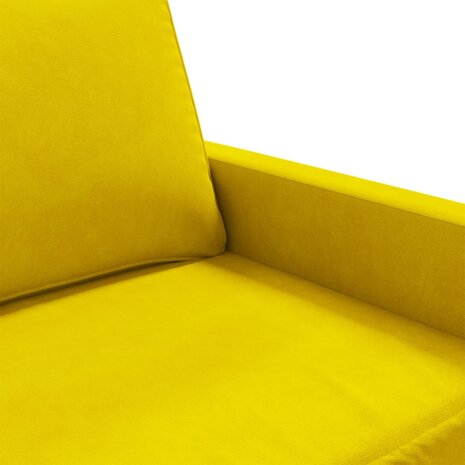 Fauteuil 60 cm fluweel geel 7