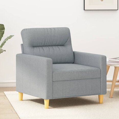 Fauteuil 60 cm stof lichtgrijs 1