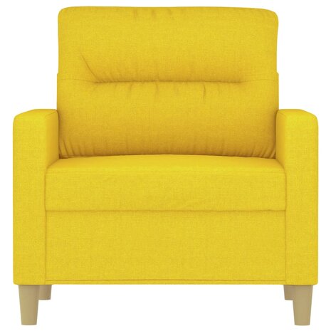 Fauteuil 60 cm stof lichtgeel 3