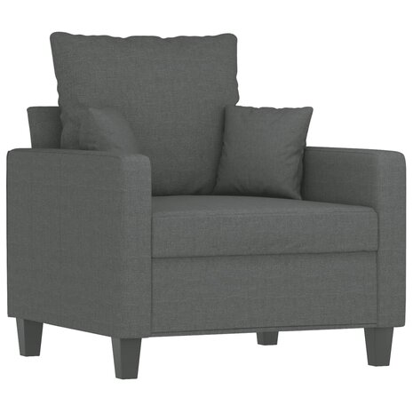 Fauteuil 60 cm stof donkergrijs 2