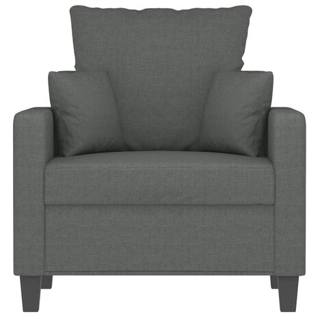 Fauteuil 60 cm stof donkergrijs 3