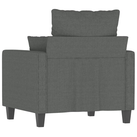 Fauteuil 60 cm stof donkergrijs 5