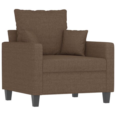 Fauteuil 60 cm stof bruin 2