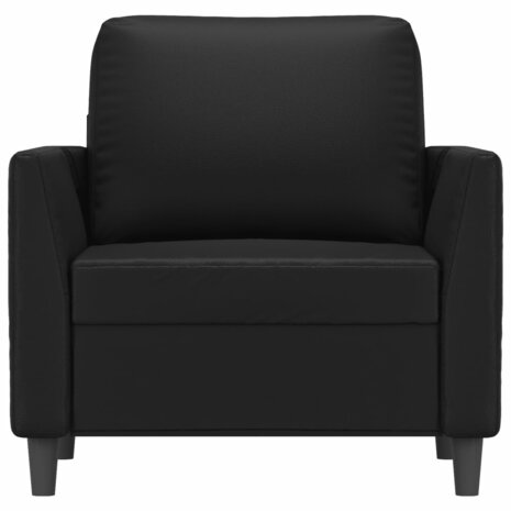 Fauteuil 60 cm kunstleer zwart 3