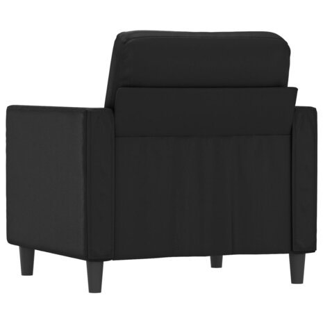 Fauteuil 60 cm kunstleer zwart 5