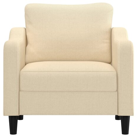 Fauteuil 60 cm stof crèmekleurig 3