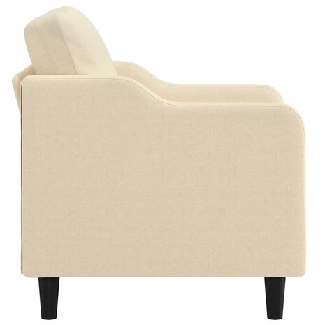 Fauteuil 60 cm stof crèmekleurig 4