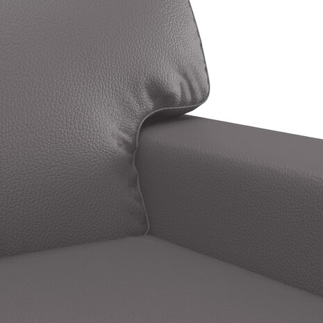 Fauteuil 60 cm kunstleer grijs 6