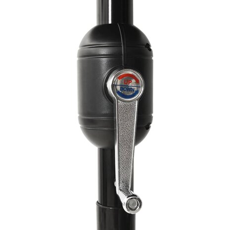 Parasol 3-laags met aluminium paal 2 m antracietkleurig 7