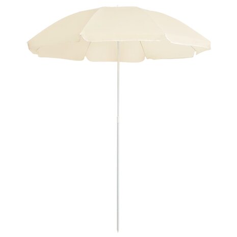 Parasol met stalen paal 180 cm zandkleurig 1