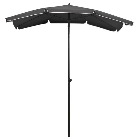 Parasol met paal 200x130 cm antracietkleurig 2