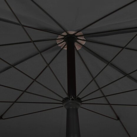 Parasol met paal 200x130 cm antracietkleurig 5