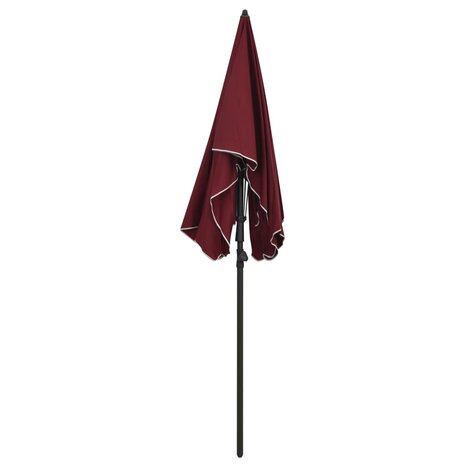 Parasol met paal 200x130 cm bordeauxrood 3