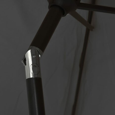 Parasol 200x224 cm aluminium antraciet 6