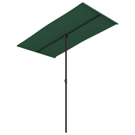 Parasol met aluminium paal 180x110 cm groen 2
