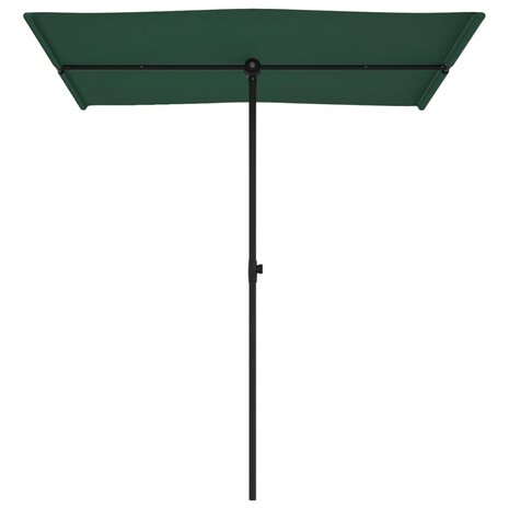 Parasol met aluminium paal 180x110 cm groen 4