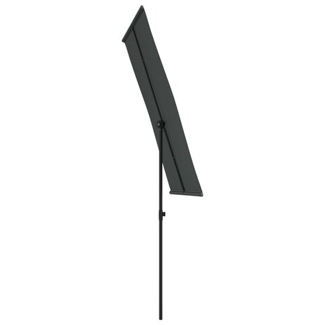 Parasol met aluminium paal 180x110 cm antracietkleurig 5