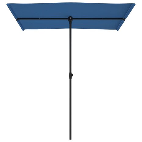 Parasol met aluminium paal 180x110 cm azuurblauw 4