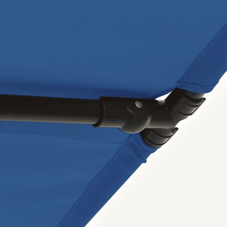 Parasol met aluminium paal 180x110 cm azuurblauw 9