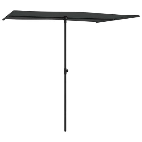 Parasol met aluminium paal 2x1,5 m antracietkleurig 3