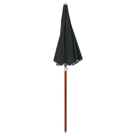 Parasol met stalen paal 180 cm antracietkleurig 2