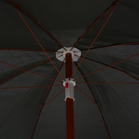 Parasol met stalen paal 240 cm antracietkleurig 4