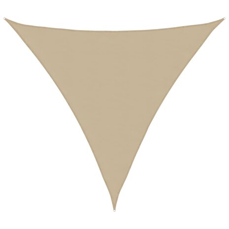 Zonnescherm driehoekig 3x3x3 m oxford stof beige 1