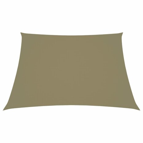Zonnezeil trapezium 2/4x3 m oxford stof beige 2